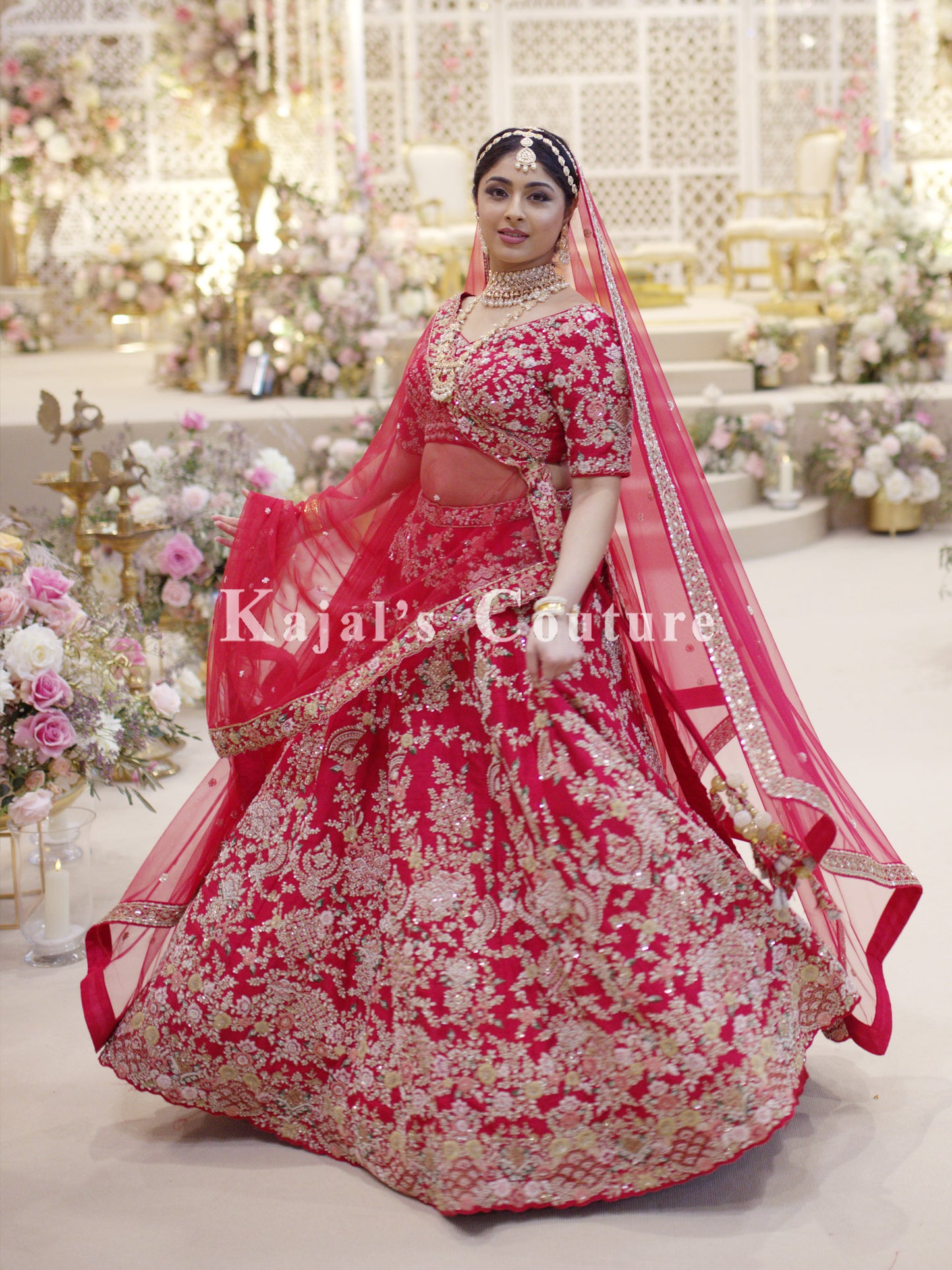 Red Bridal Lehenga - Couture Collection