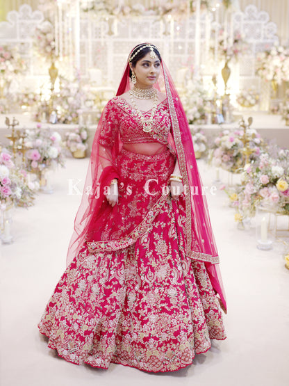 Red Bridal Lehenga - Couture Collection