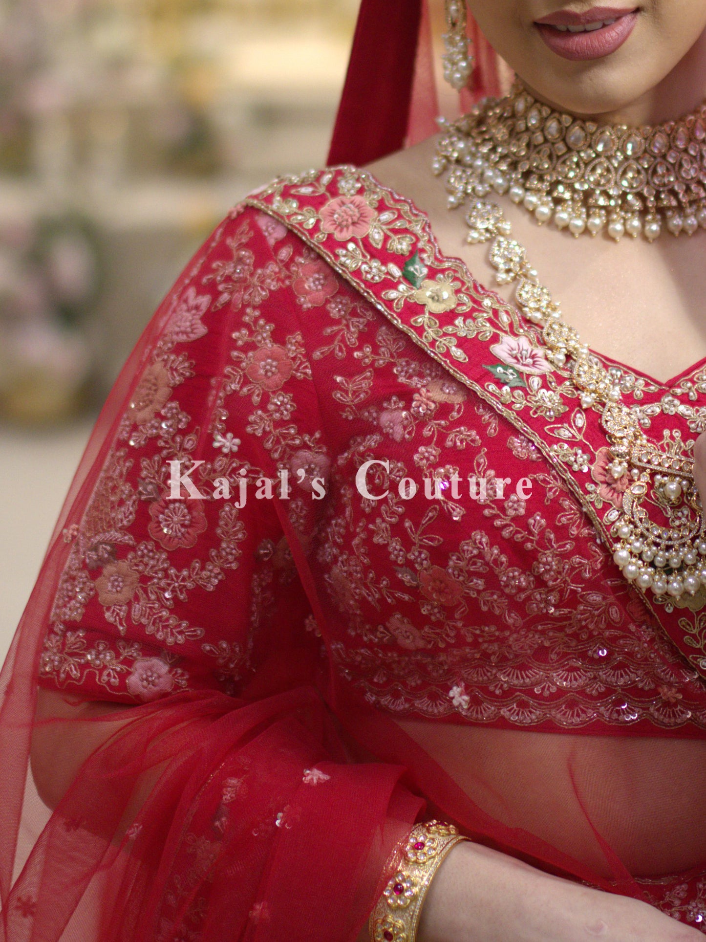 Red Bridal Lehenga - Couture Collection