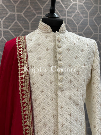 Lucknowi Grooms Sherwani