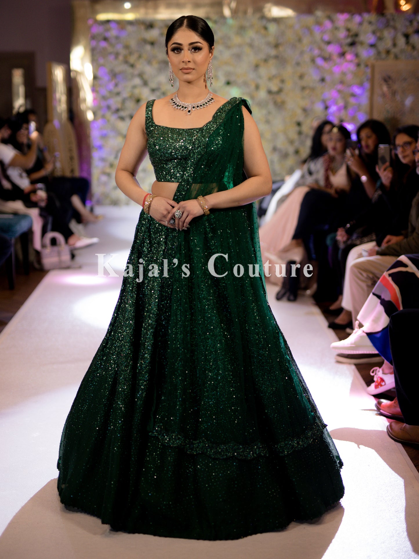 Encrusted Sequin Lehenga - Couture Collection