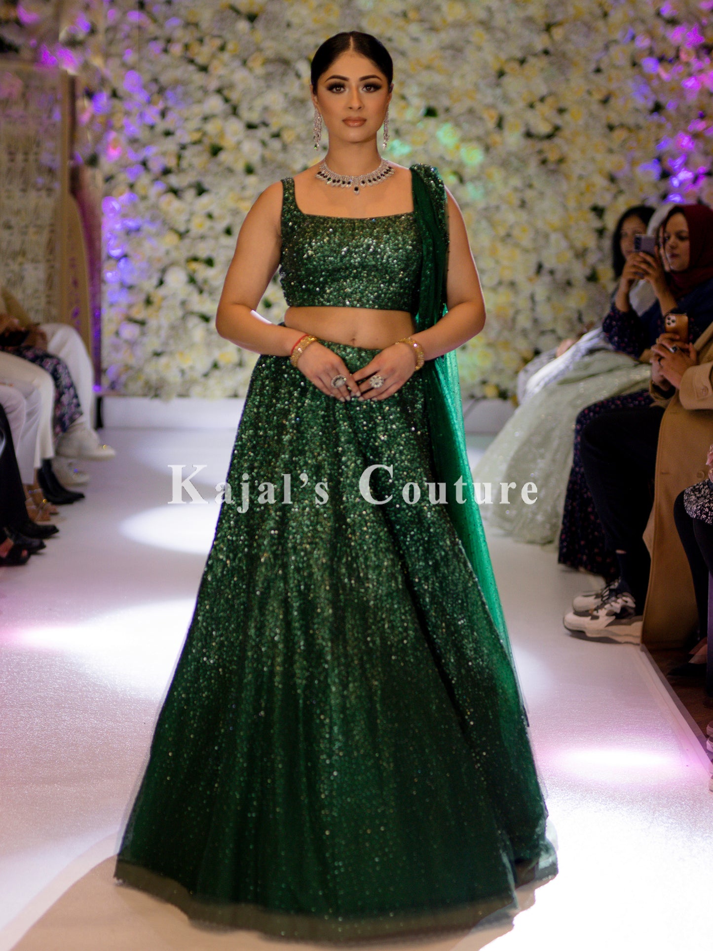 Encrusted Sequin Lehenga - Couture Collection