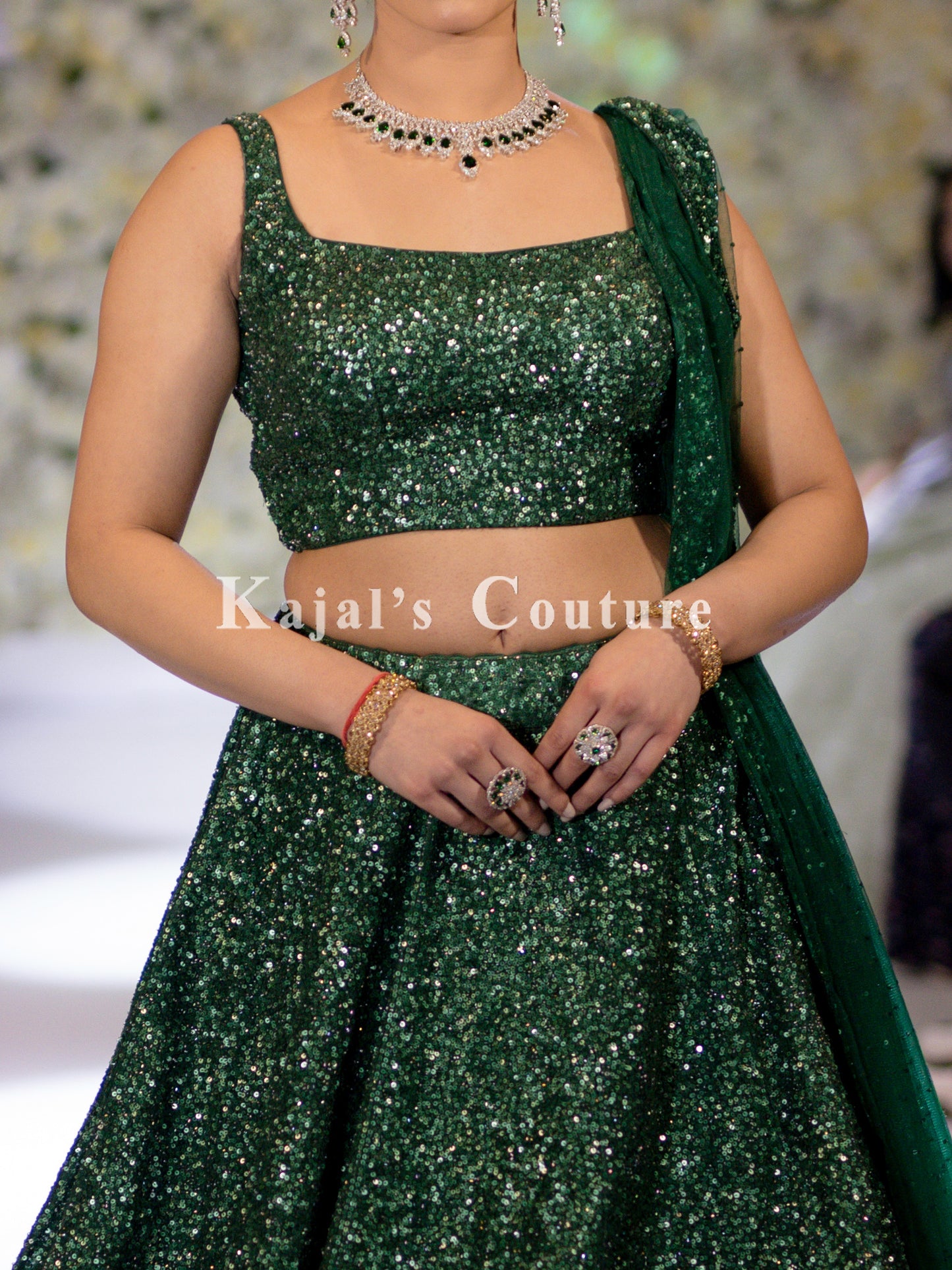 Encrusted Sequin Lehenga - Couture Collection