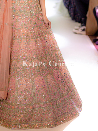 Pink Mirror Lehenga - Couture Collection