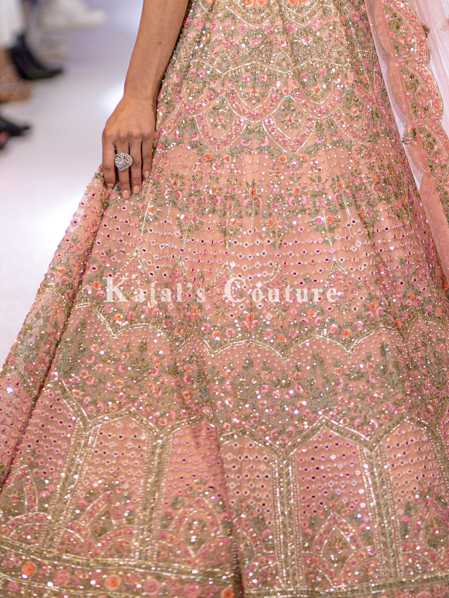 Pink Mirror Lehenga - Couture Collection